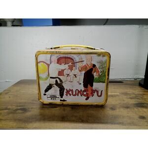 Vintage 1974 Kung Fu Metal Lunchbox by Thermos – Classic TV Series Memorabilia
